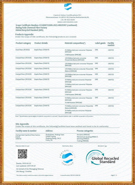 Jiaxing Fuda Chemiefaserfabrik